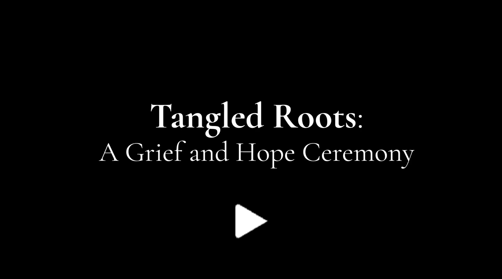 Title page for the film Tangled Roots.